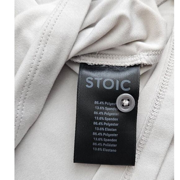 Stoic (Mens Size Medium) Pullover Polo Shirt Short Sleeve Stretch Gray Golf - Picture 3 of 6